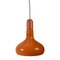 Industry Pendant Lamp in Orange Metal for Staff Light, 1970s 3