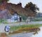 Arthur Claude Strachan, Evening Cottage Scene, 1890s, Watercolor 2