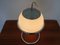 Lampe de Bureau Boule en Verre Opalin, Italie, 1960s 14