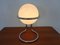 Lampada da tavolo in vetro opalino, Italia, anni '60, Immagine 4