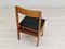 Danish Oak and Black Leather Church Chair by FDB Møbler, 1970s 15