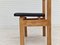 Danish Oak and Black Leather Church Chair by FDB Møbler, 1970s 8