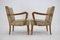 Oak Armchair, Czechoslovakia, 1940s, Set of 2 5