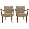 Oak Armchair, Czechoslovakia, 1940s, Set of 2 1