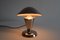 Lámpara de mesa Bauhaus de cromo, Checoslovaquia, años 30, Imagen 13