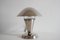 Lámpara de mesa Bauhaus de cromo, Checoslovaquia, años 30, Imagen 3