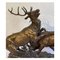 CE Masson, pelea de ciervos, década de 1800, bronce, Imagen 3