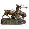 C-E Masson, Deer Fight, 1800s, Bronze, Image 1