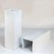 Large White Square Relief Vases attributed to Hutschenreuther, 1960s, Set of 2 8