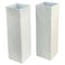 Large White Square Relief Vases attributed to Hutschenreuther, 1960s, Set of 2 1