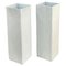 Large White Square Relief Vases attributed to Hutschenreuther, 1960s, Set of 2, Image 1