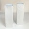 Large White Square Relief Vases attributed to Hutschenreuther, 1960s, Set of 2, Image 5