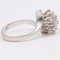 Vintage 14k White Gold Ring with Diamonds, 1970s, Image 4
