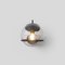 Lampe Modèle 237/1 avec Support Noir Transparent par Gino Sarfatti pour Astep, Set de 2 3
