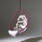 Modern Pink Hanging Egg Chair from Studio Stirling, Image 8