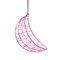 Silla Egg colgante moderna en rosa de Studio Stirling, Imagen 1