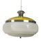 Space Age White and Yellow Pendant Lamp 1