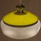 Space Age White and Yellow Pendant Lamp 5