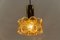 Amber Bubble Glass Ceiling Lamp by Helena Tynell for Limburg, Germany, 1960s 2