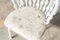 Chaise en Hêtre Peint en Blanc Mat avec Siège Rembourré avec Tissu, 1970s, Set de 6 10