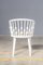 Chaise en Hêtre Peint en Blanc Mat avec Siège Rembourré avec Tissu, 1970s, Set de 6 8