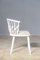 Chaise en Hêtre Peint en Blanc Mat avec Siège Rembourré avec Tissu, 1970s, Set de 6 7