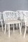 Painted Beech Chairs with Padded Fabric Seats, 1970s, Set of 6 4