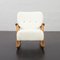 Rocking Chair in Oak and Boucle Fabric from Fritz Hansen, Denmark, 1960s 2