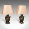 Japanese Bronze Table Lamps, 1880s, Set of 2, Image 1