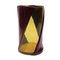 Twirl Vase in Clear Yellow & Matt Aubergine von Enzo Mari für Cosit Factory 2