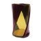 Vase Twirl Jaune Clair et Aubergine Mat par Enzo Mari pour Cosit Factory 2