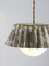 Vintage Flower Pendant Lamp in Metal and Opaline 7