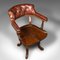 English Porters Hall Chair in Leather, 1880s 6