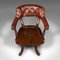 Englischer Porters Hall Chair aus Leder, 1880er 7