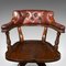 Englischer Porters Hall Chair aus Leder, 1880er 8
