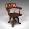 English Porters Hall Chair in Leather, 1880s 1