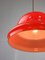 Mid-Century Italian Red Glass and Brass Pendant Lamp 7