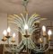 Vintage Golden Chandelier in Forged Iron, 1960s 5