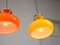 Lámparas colgantes italianas Mid-Century de vidrio y latón. Juego de 2, Imagen 9