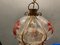 Lámpara colgante de hierro forjado de cristal de Murano, años 60, Imagen 4