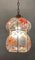 Lámpara colgante de hierro forjado de cristal de Murano, años 60, Imagen 13