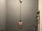 Lámpara colgante de hierro forjado de cristal de Murano, años 60, Imagen 5