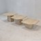 Italian Travertine Coffee Tables, 1980s, Set of 3, Image 3