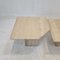 Italian Travertine Coffee Tables, 1980s, Set of 3 7