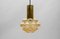 Amber Bubble Glass Ceiling Lamp by Helena Tynell for Limburg, Germany, 1960s, Image 2