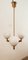 Brass Chandelier with Shiny White Balls 11