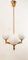 Brass Chandelier with Shiny White Balls 23