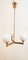 Brass Chandelier with Shiny White Balls 19