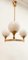 Brass Chandelier with Shiny White Balls 8