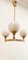 Brass Chandelier with Shiny White Balls, Image 8